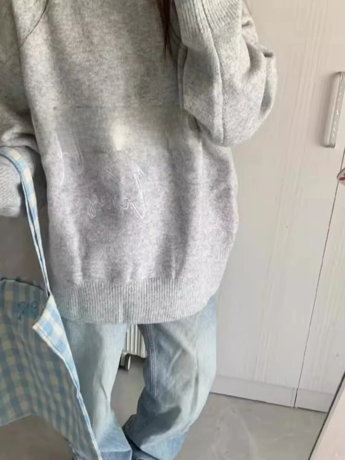 

Круглый трикотаж большого размера Ne, женский осенне-зимний новый свободный ленивый свитер, нежный мягкий универсальный женский свитер, удобный крой