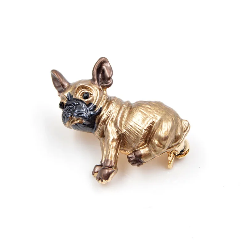 Cartoon Cute French Bulldog Dog Brooches for Women and Kids Enamel Animal Brooch Pin Coat Accessories Brooches Gift