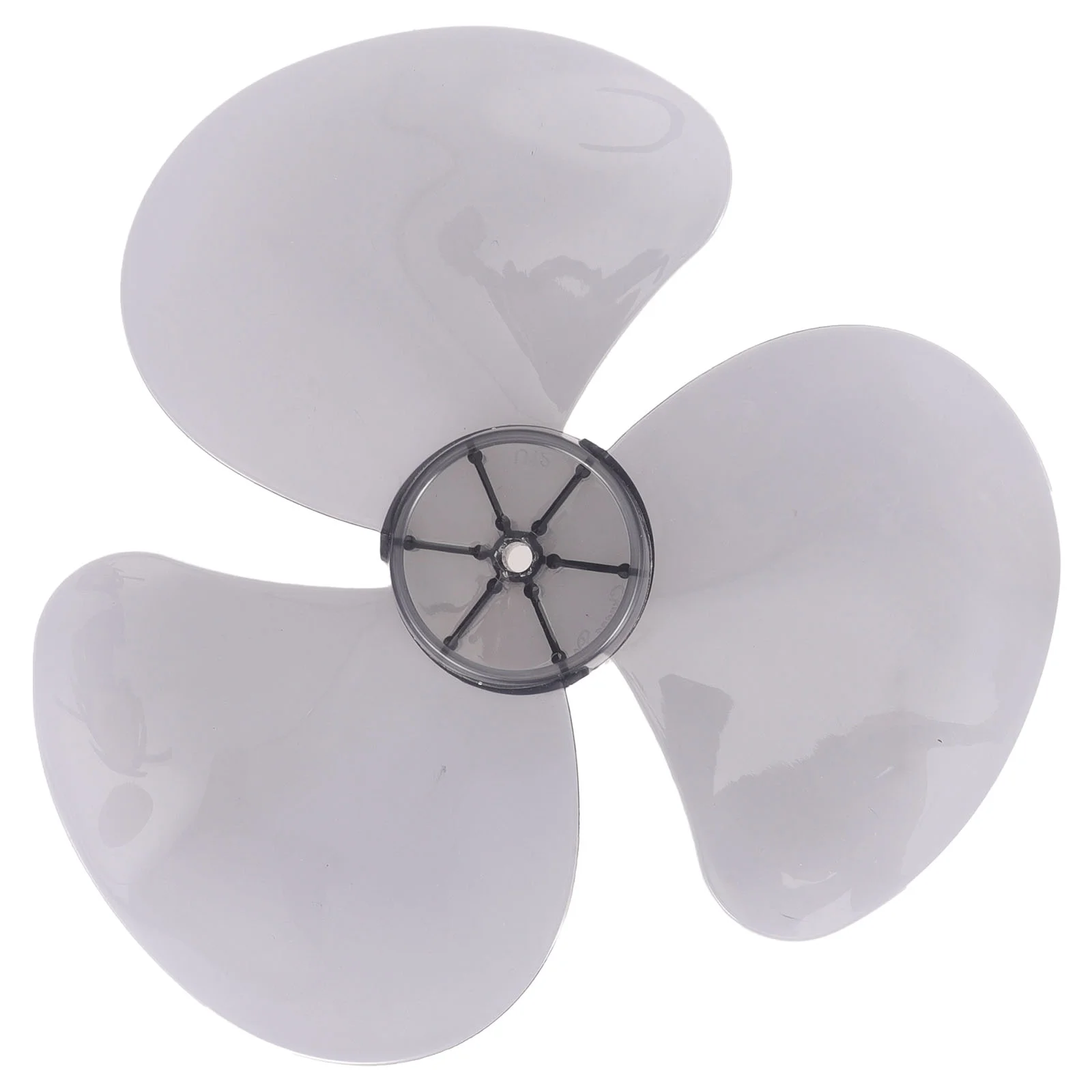 

10 Inch 6 Blade Fan Accessories Transparent Black Plastic Fan Blades Replacement for Table Standing Pedestal Easy Install