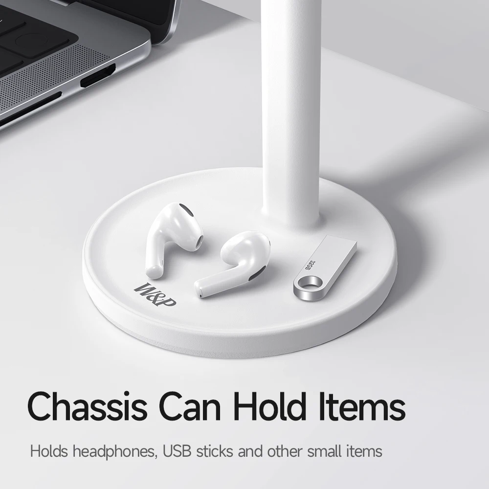 W&P Magnetic Phone Desk Stand - 360° Rotation, Aluminum Live Bracket for iPhone, Samsung, Huawei, Android Phones & Tablets