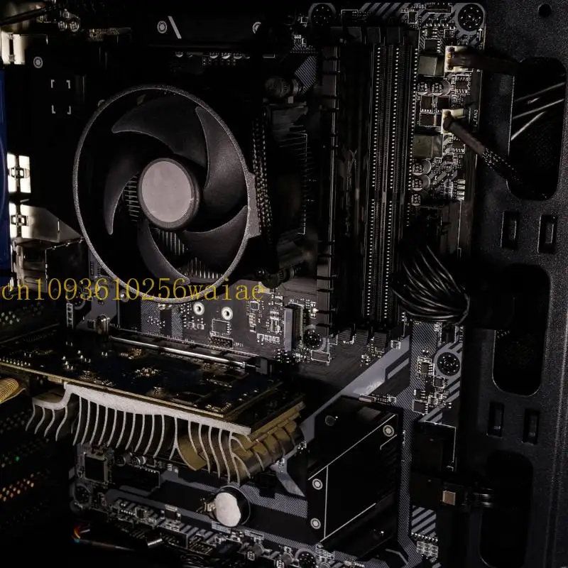 DC5521 auf 4-poliges PC-Lüfter-Verlängerungskabel mit Netzschalter und universeller Kompatibilität aus 310 mm PVC-Material