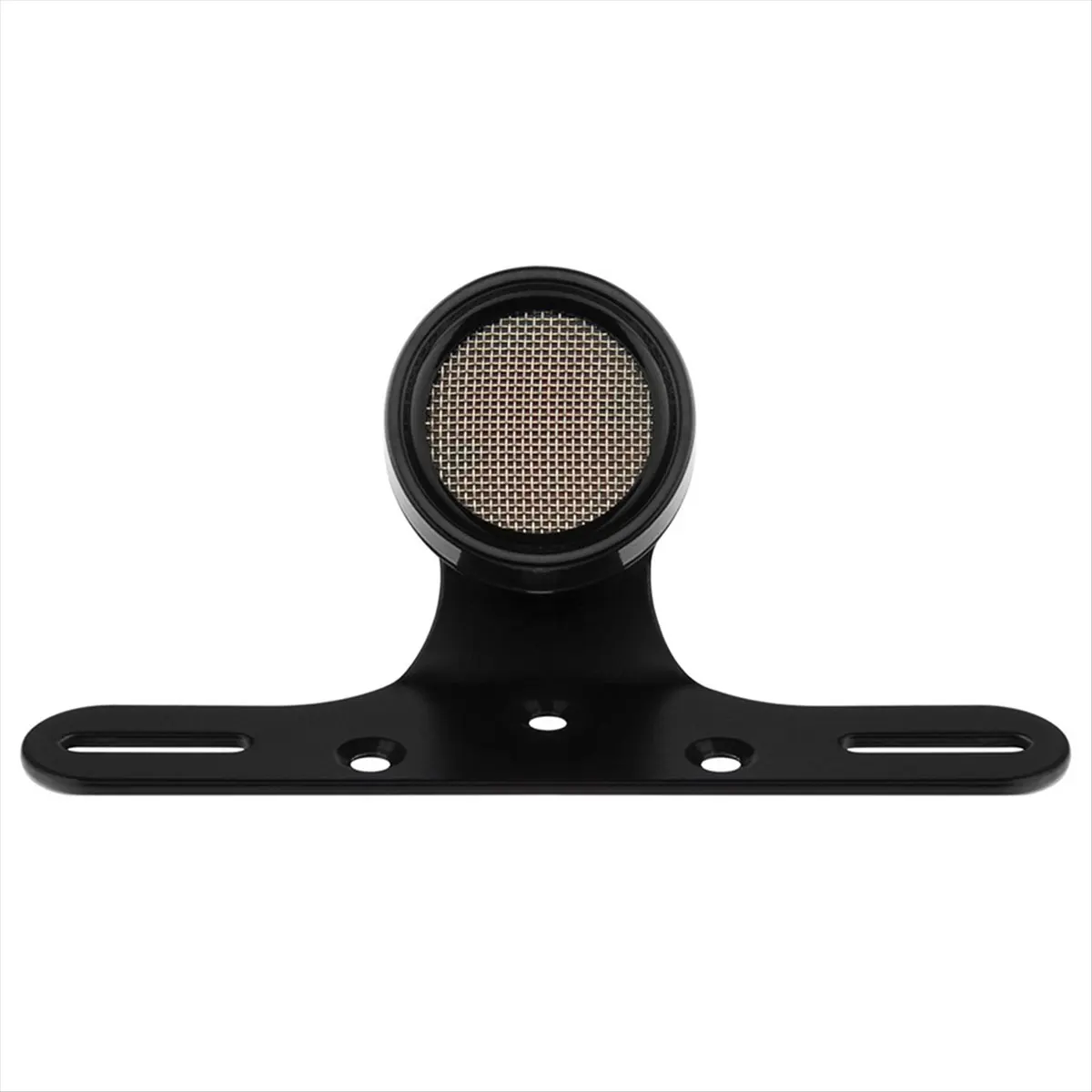 [Saleout]Motorcycle Retro LED Tail Brake Stop Light Lamp License Plate Light with Bracket Black for Sportsters A