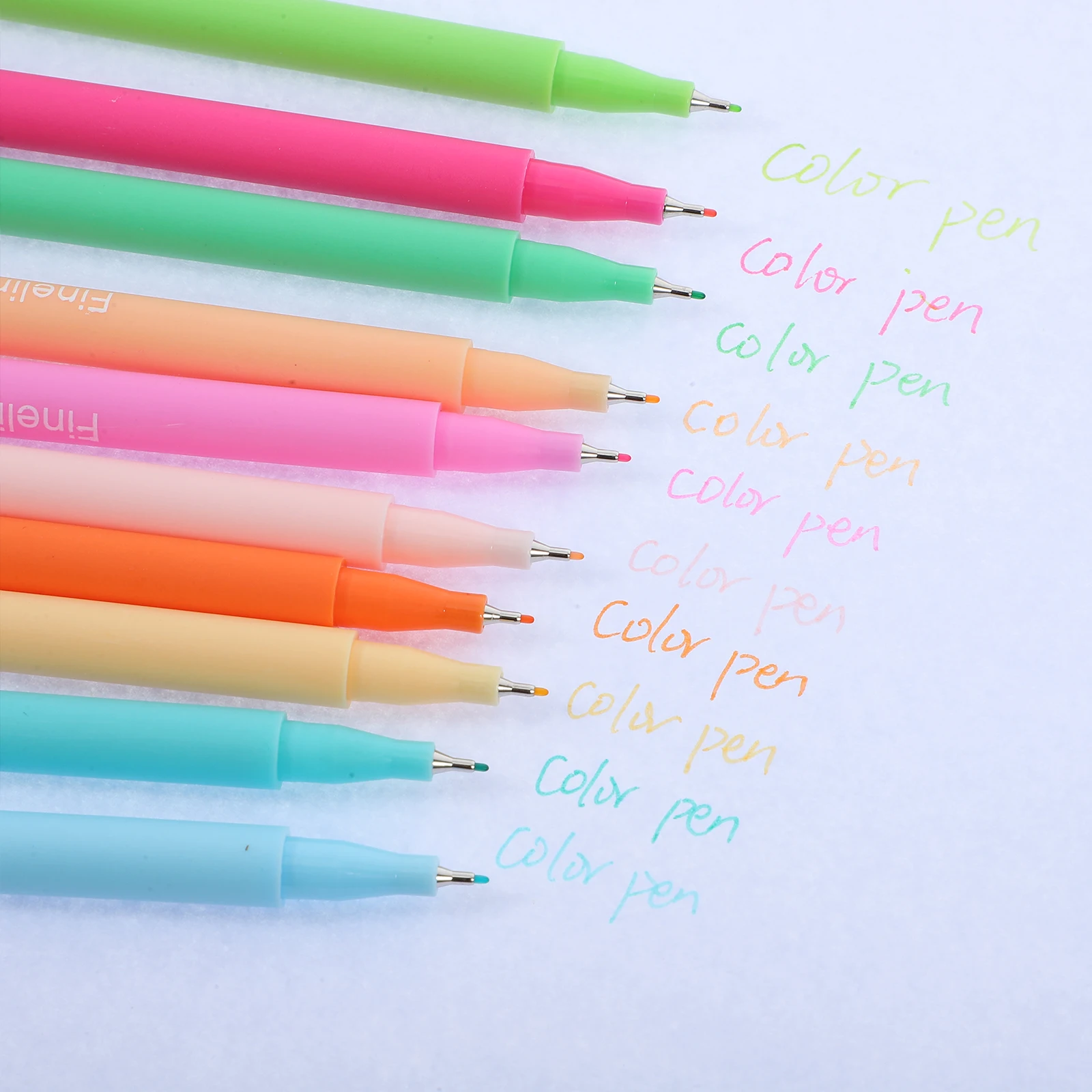 

10pcs Colorful Painting Pen Set Smooth Writing Portable Drawing Art Supplies For School Office Scrapbook Pens Adult
