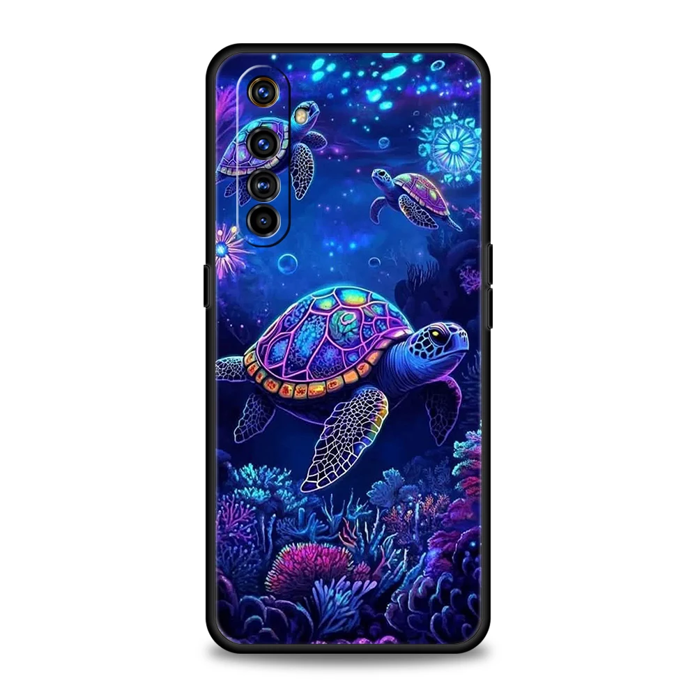 Phone Case Cover For Oppo A17 A31 A78 A79 A98 Reno 10 11 12 13 14 15 16 F Find X5 X6 Pro 5G Soft TPU Shell Marine Turtles Capas