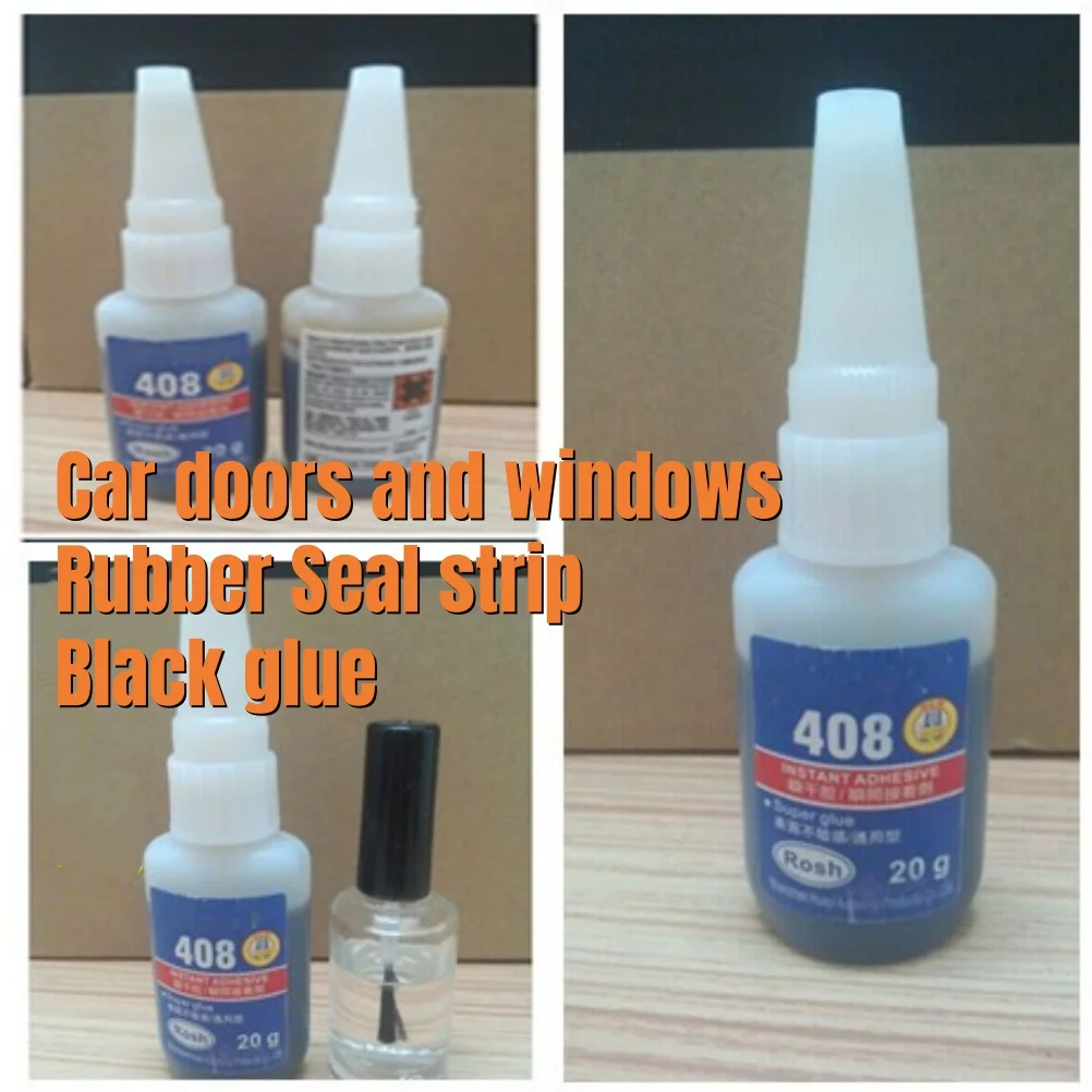 Car door and window rubber sealing strip adhesive, black metal adhesive, black strong adhesive, wig adhesive, black