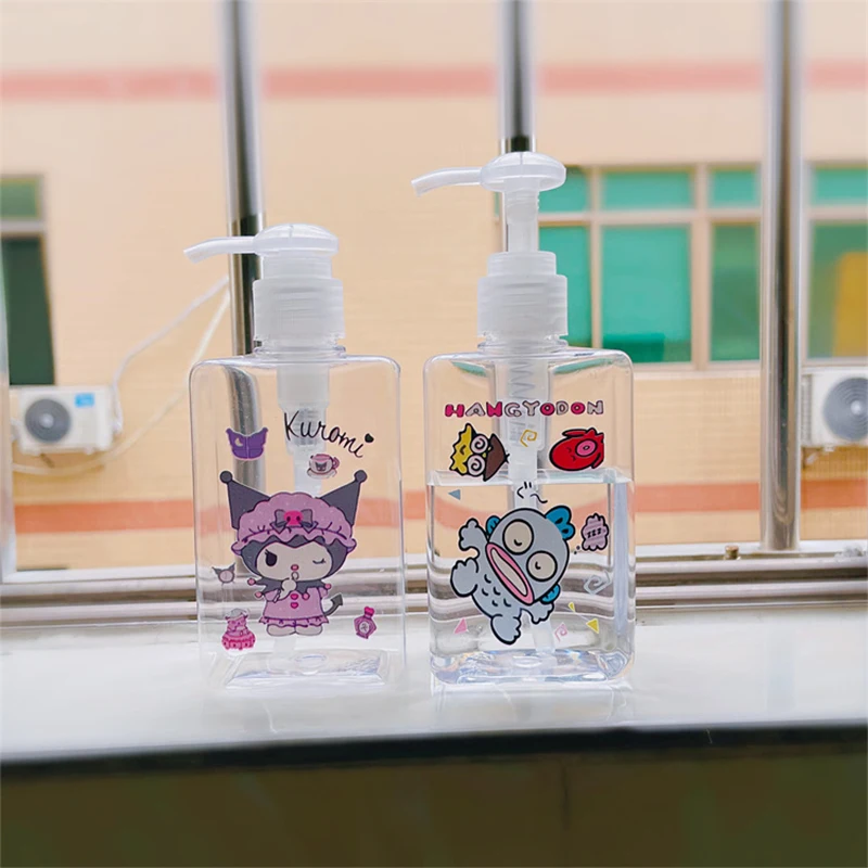 200Ml Hello Kitty Sanrio Separate Storage Bottle Kuromi Melody Anime Kawaii Purin Dog Kittys Xo Summer Cartoon Cosmetics Spray