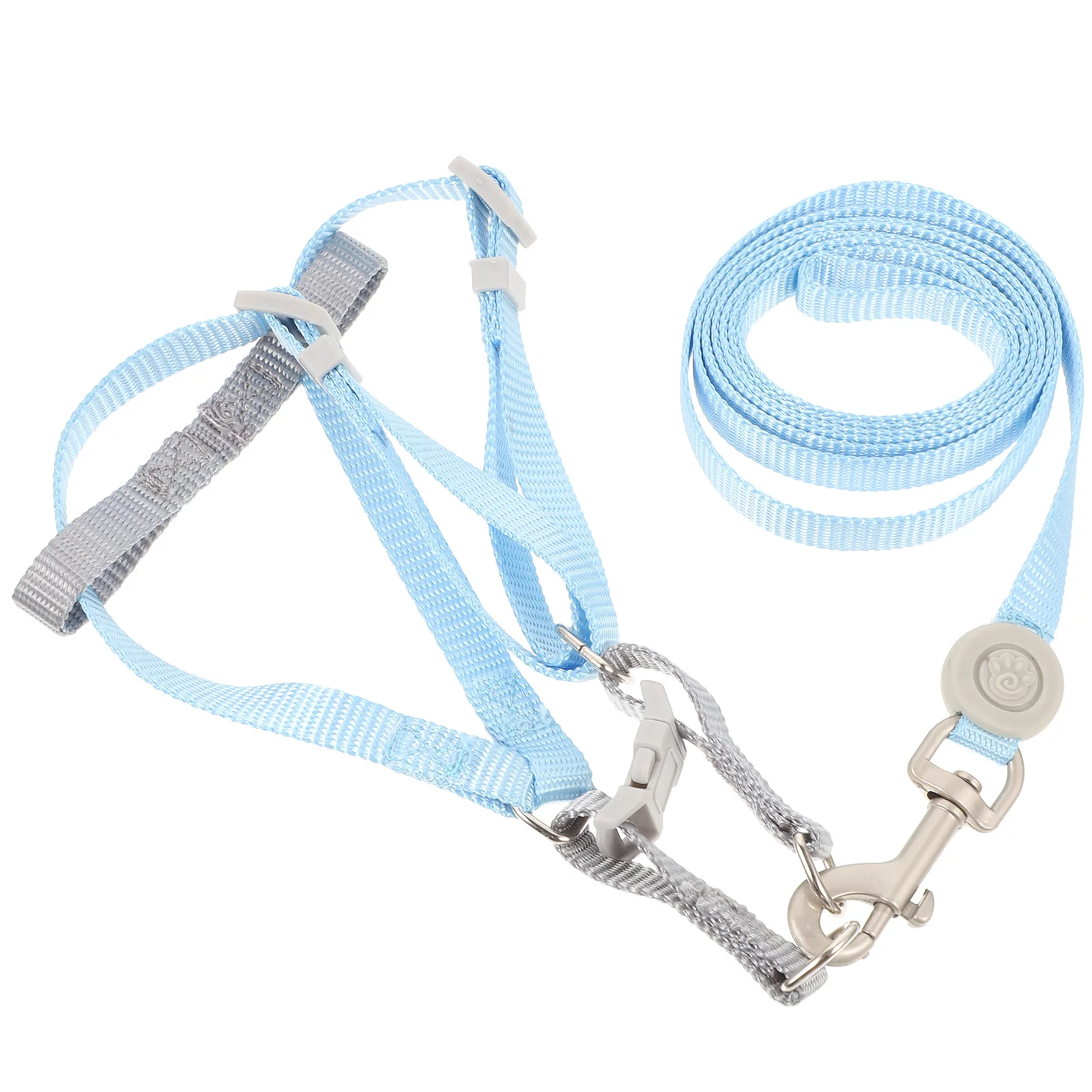 

1 Set Escape Proof Cat Harness Leash Adjustable Vest For Outdoor Walking Kitten Large Small Cats Service Collar
