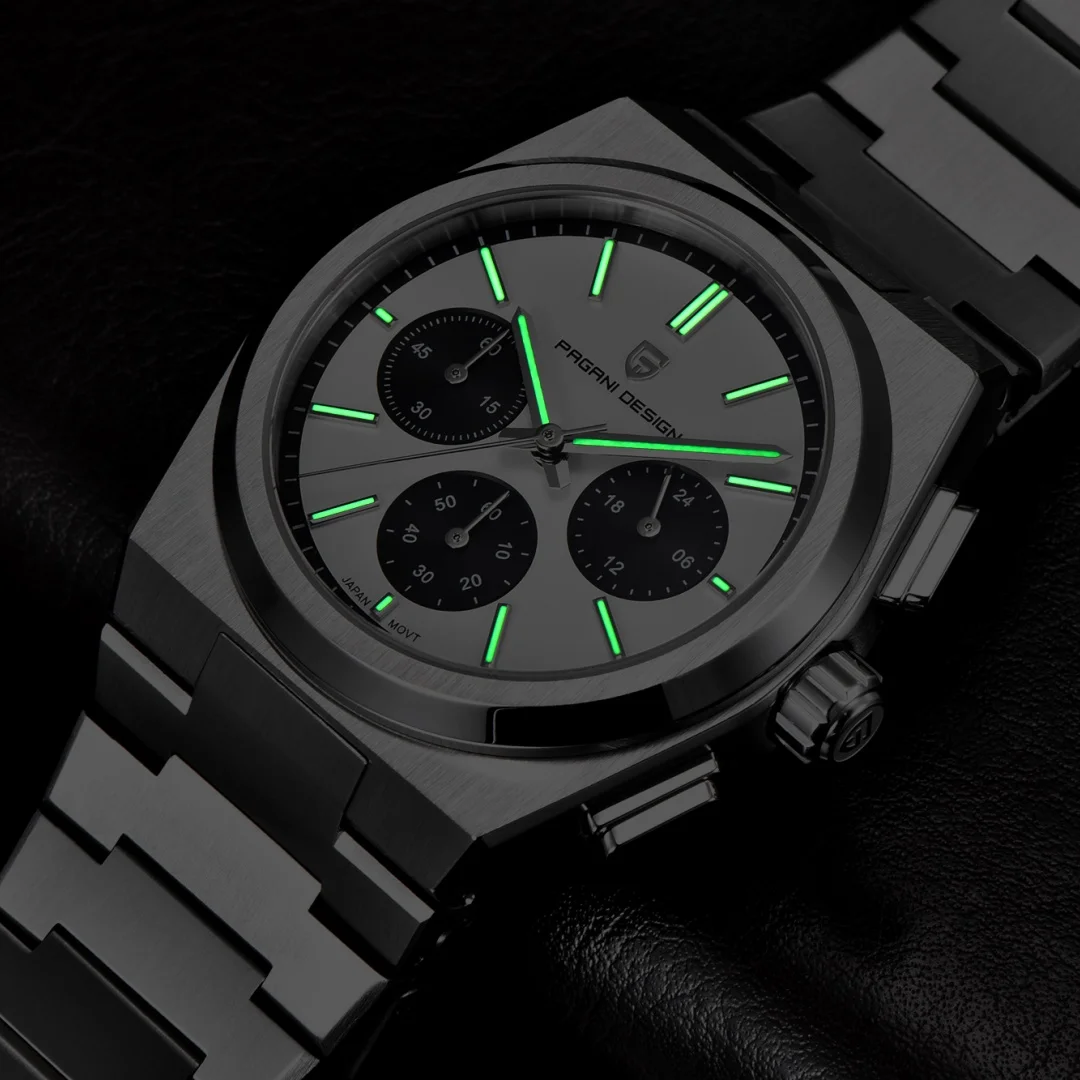 PAGANI DESIGN Quartz VK63 Mens Watch Chronograph Watch thumbnail 3