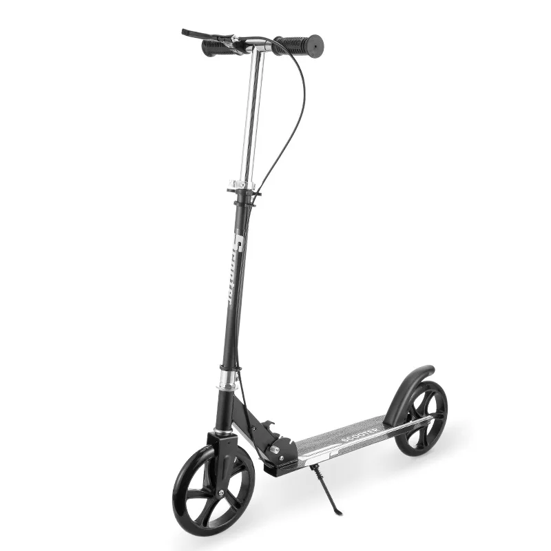 

Portable Scooter Adult Scooter Foldable All-Iron Handbrake Scooter