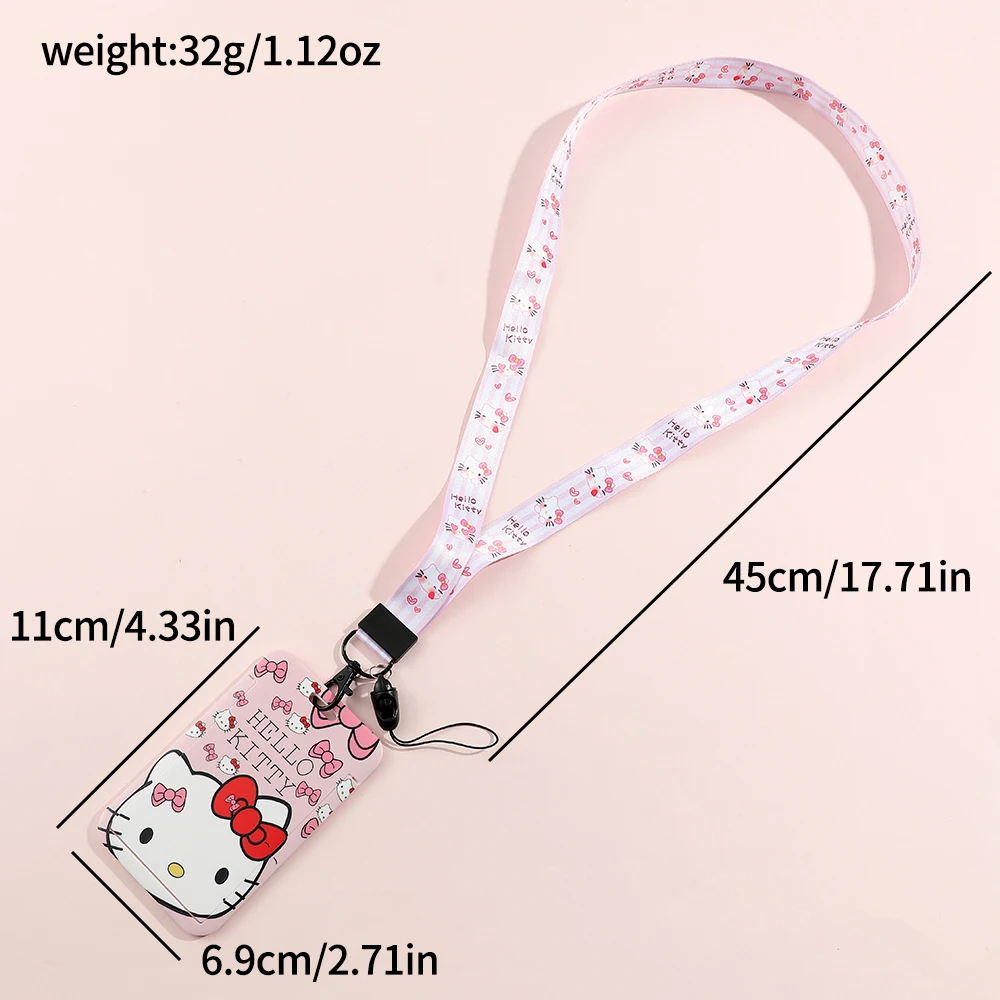 Sanrio Hello Kitty Cinnamoroll Melody Lanyard For Keys ID Card Bus Gym Badge Holder Neck Strap Hang Rope Lariat For Mobile phone