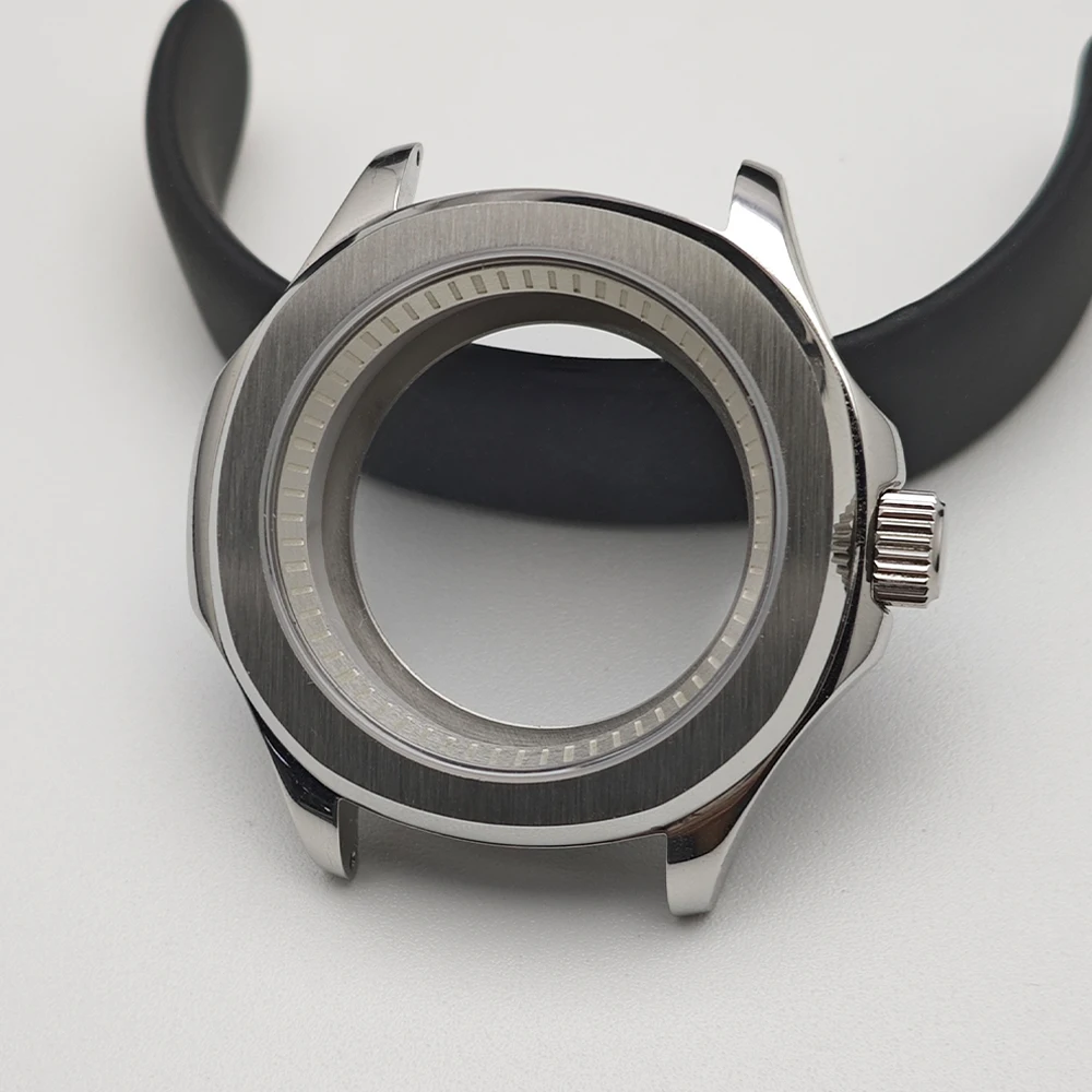 39,5-mm-Stahlgehäuse mit Innenring, passend für NH35 NH36 Uhrwerke, Uhrenteile für Saphirglas-Armbanduhren, Uhrenbox – Detail 6