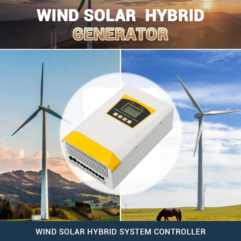 2400W 1200W Wind Power Charge Controller Solar Wind Charging Controller 48V 24V Auto for Solar and Wind Turbine Hybrid System