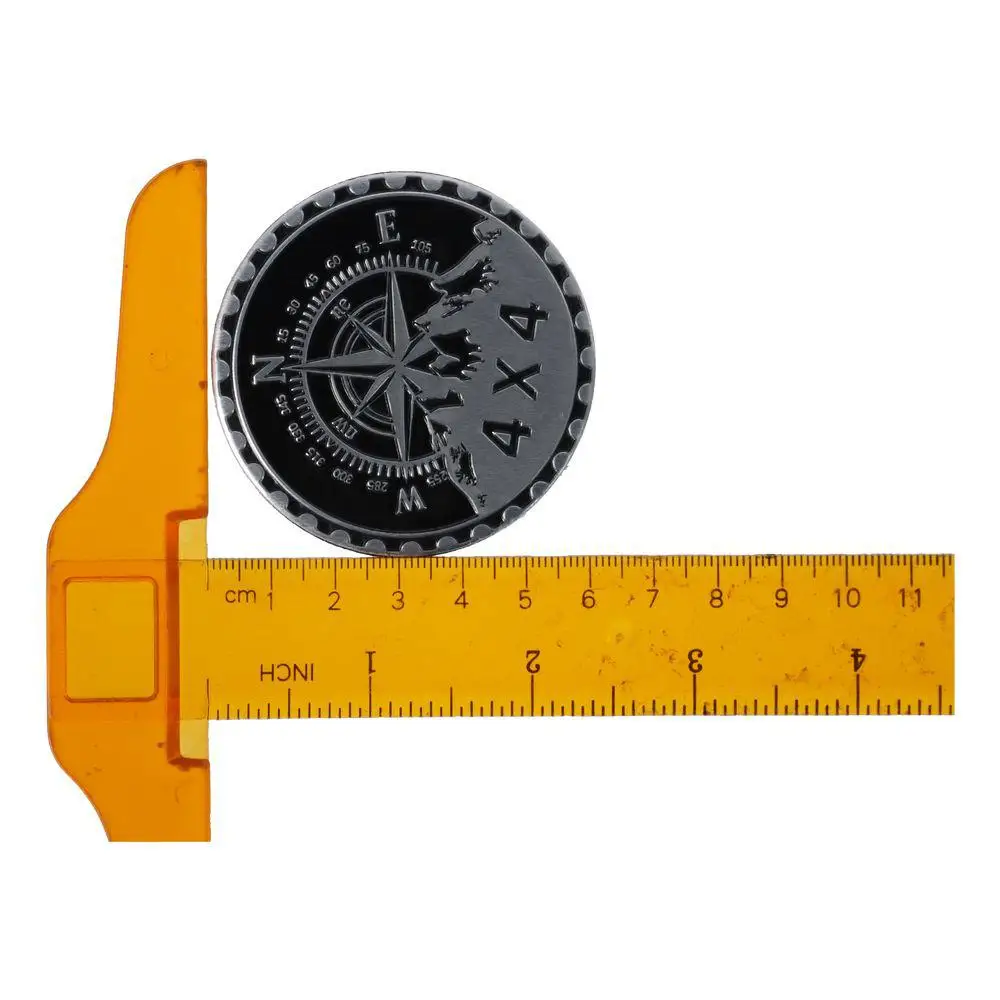 شعارات سيارة معدنية ثلاثية الأبعاد ، شارات شعار مستديرة ، شارة سيارة معدنية 4x4 للسيارة ، شاحنة ، دراجة نارية #3