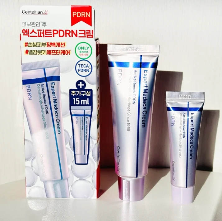 

Korean Centellian24 Expert Madeca Cream Active Renew PDRN Set 50ml Tube 15ml Bonus Tube Rejuvenate Repair Damaged Skin Face Care