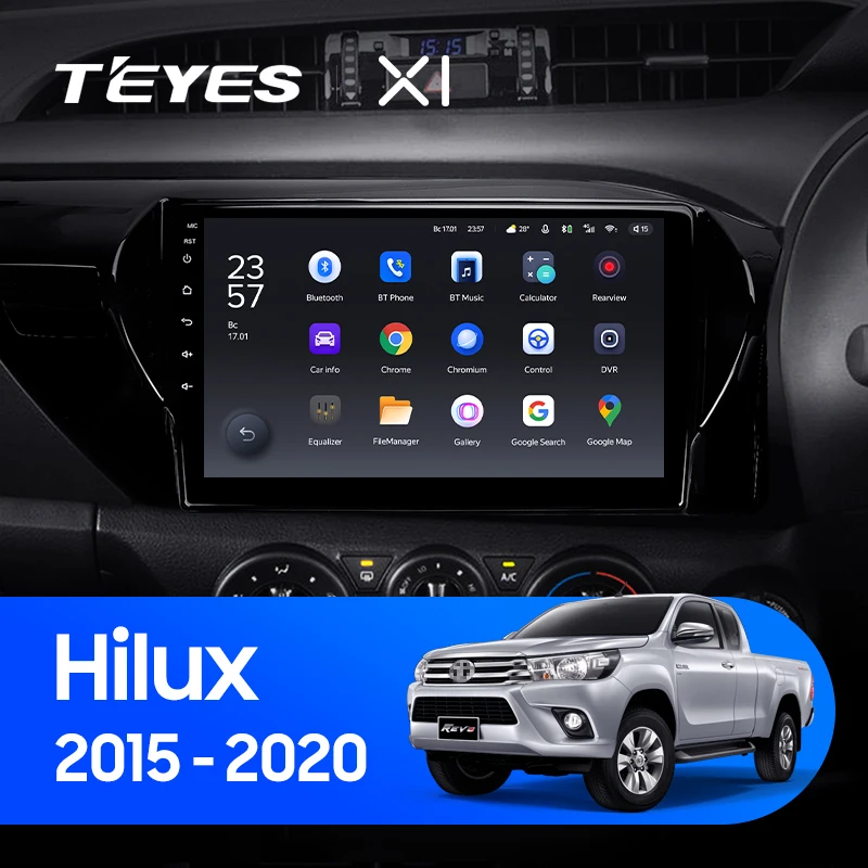 TEYES X1 For Hilux Pick Up AN120 2015 - 2020 Right hand driver Car Radio Multimedia Player Navigation No 2din 2 din dvd