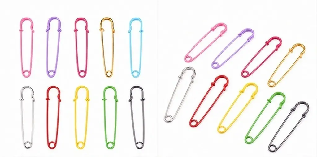 10Pcs Retro Large Metal Iron Pins 75Mm Extra Heavy Duty for Scarves Blankets Shawls Kilts Thick Fabric Documents Keys Office