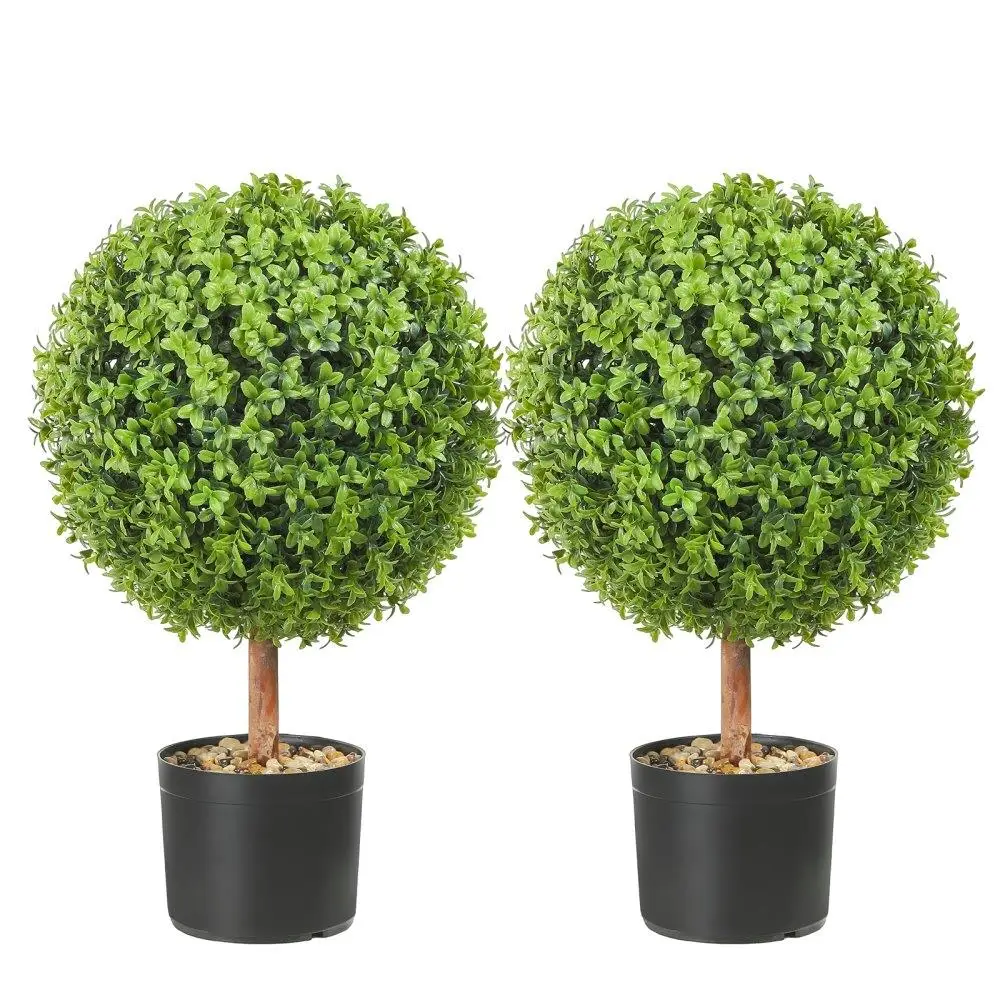 

Aliexpress Product Title: 2x Artificial Boxwood Ball 40.6cm Garden Decoration with 4 Butterflies and 10 Replacement Parts