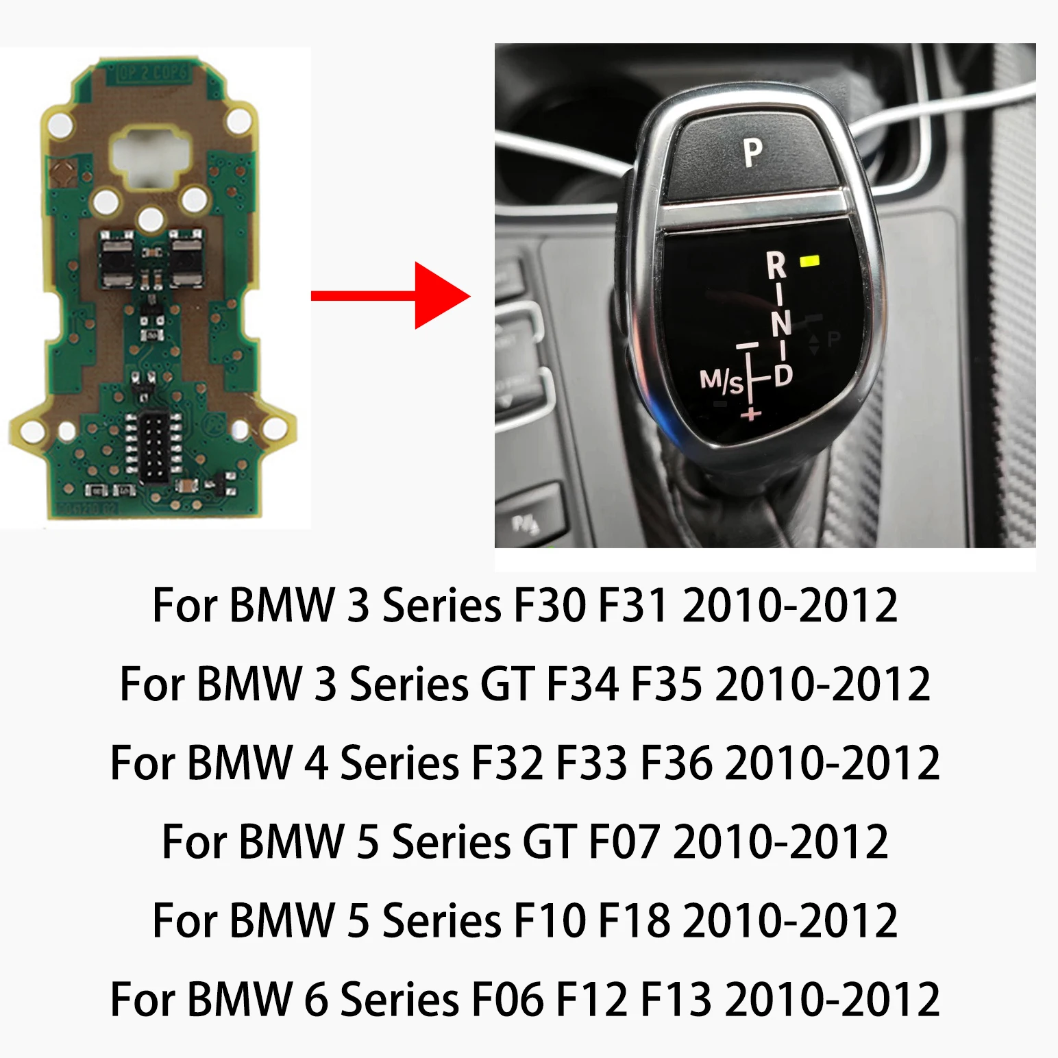 Ersatz-Upgrade-Autoschalthebel-LED-Panel-Leiterplatte für BMW M Sport 3 45 67X6 X5 X4 X3 F10 F11 F30 F31F32 F33 F34 F36 – Detail 5