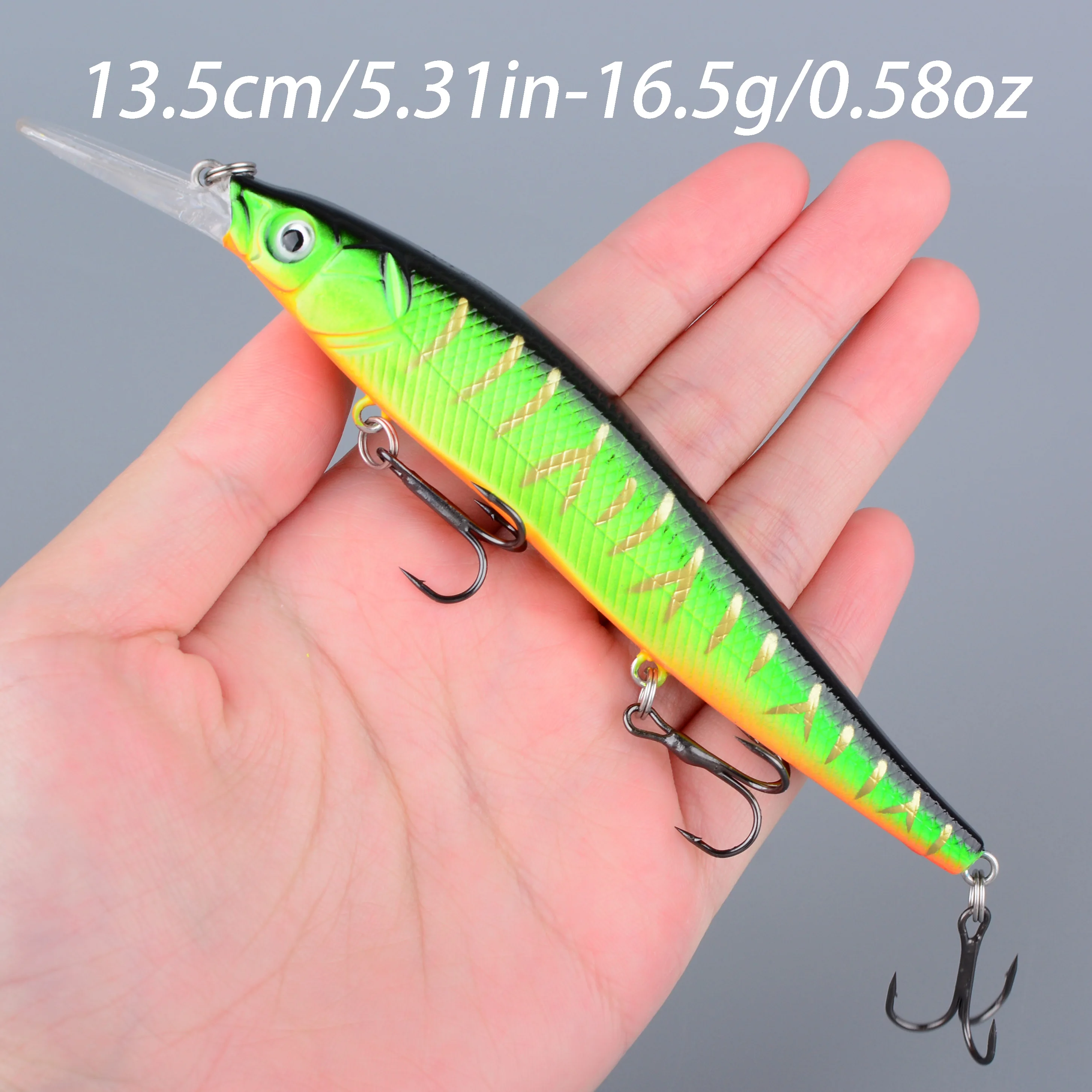 Señuelo Jerkbait Long Deep Minnow para trucha, lucio y lubina