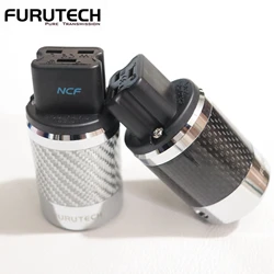 Furutech FI-52 NCA 20A IEC connector Power female Connector HiFi Nano Crystalline Rhodium Plated C19 Plug for 6-18mm power cord