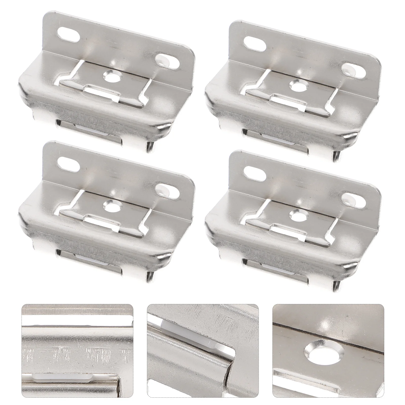 

4Pcs Cabinet Self Closing Hinges Heavy Duty Iron Door Hinges for Kitchen Cupboard Furniture Smooth Operation Reusable Design