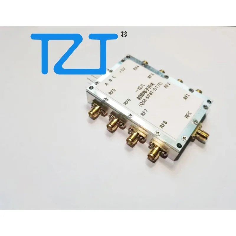 TZT QM-SP8T-DT7E DC-7GHz 8-канальный радиочастотный выключатель SP8T, широкополосный однополюсный, восемь бросков