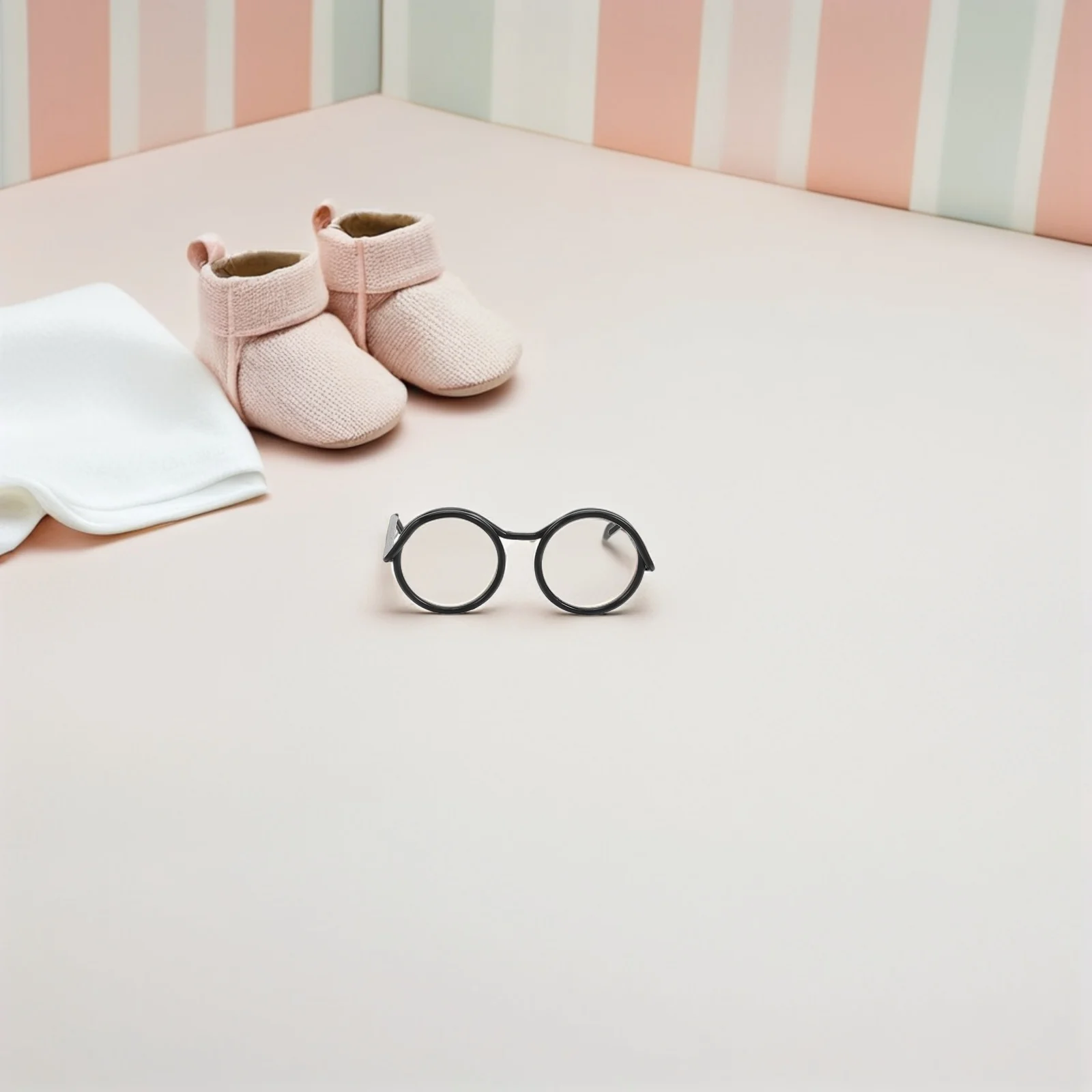 

50Pcs Realistic Mini Eyeglasses for Dollhouse Frame Glasses Crafting Accessories for Detailed Scene Building Projects