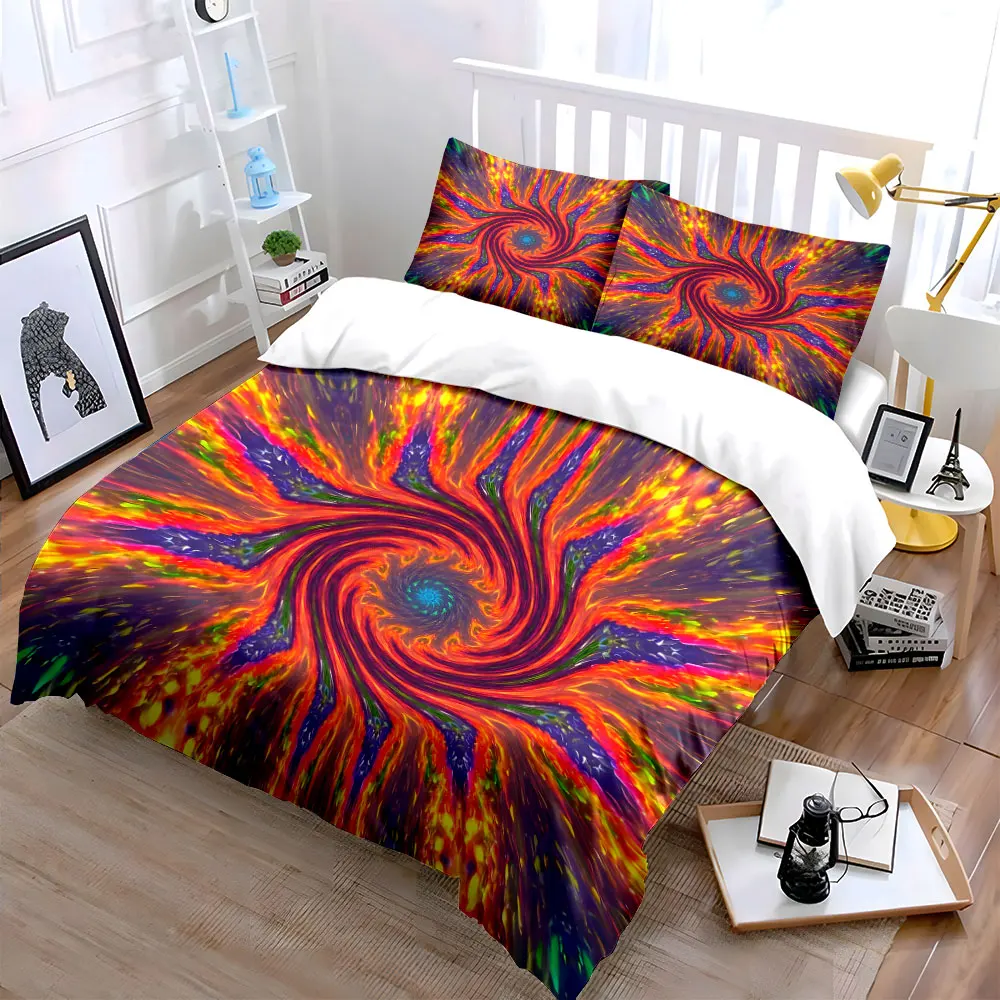 Colorful Abstract Art Set Multiple sizes kid's and adults' bedroom Exquisite 3PC bedding set, gift