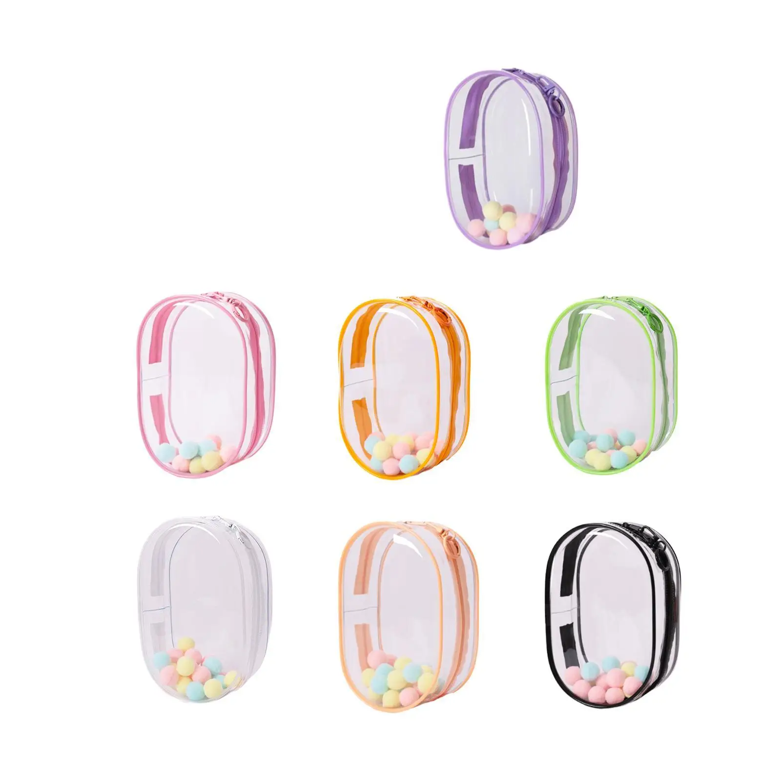 Clear Figure Display Bag Organizer Transparant Tiny Doll Pouch Draagbare kleine pop opbergtas voor mini-figuurpopverzamelaars