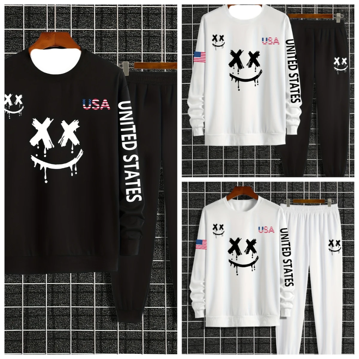 

2025 Winter and Autumn Hot Sale New 3D Printed Sweatpants and Hoodie Set Sportswear Men's Clothing Set Street Sportswear