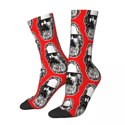 Figure In Sunglasses Marx Socks Male Mens Women Summer Stockings Polyester