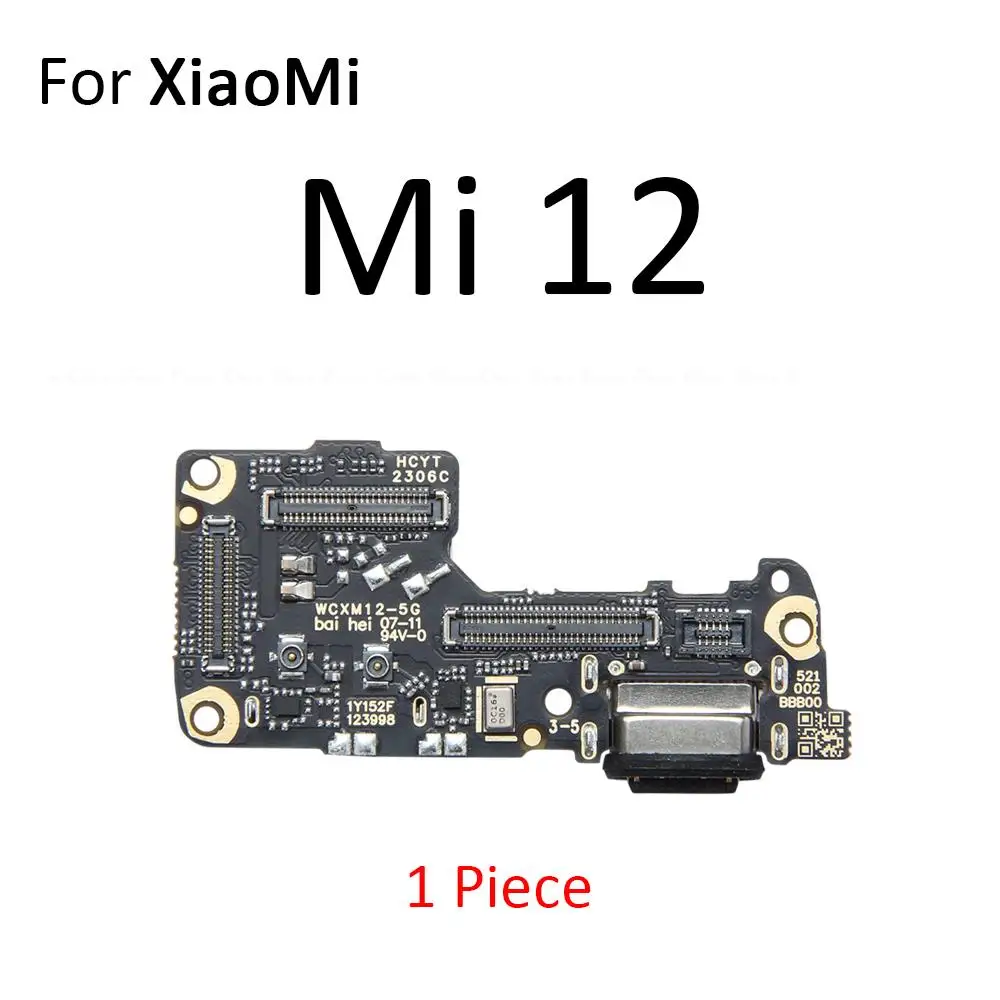 Power Charger Dock USB Charging Port Plug Board Microphone Mic Flex Cable For Xiaomi Mi 13 Lite 12 12S 12T 12X Pro Ultra