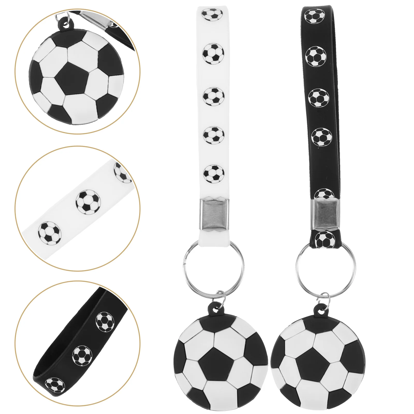 Football Key Ring Creative Chain Pendants Sports Soccer Keychain Hanging Keychains Rings