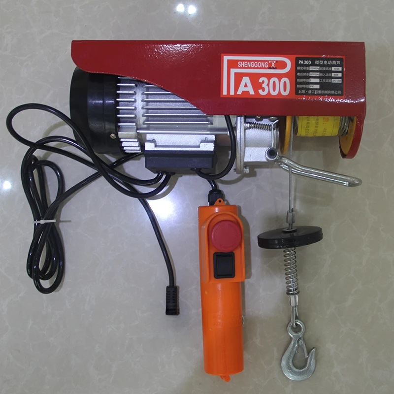 Construction Site Micro Electric Hoist 220V 12M Household Small Crane Electric Hoist