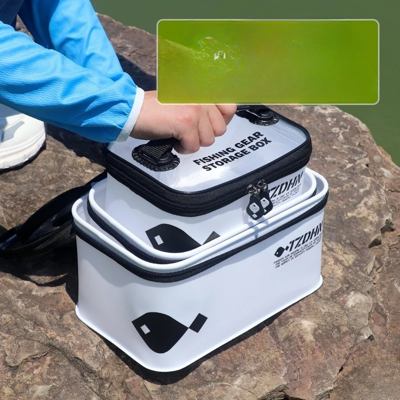 حقيبة أدوات صيد السمك متعددة الوظائف مقاومة للماء، منظم ملحقات مدمج خفيف الوزن لمعدات صغيرة، حزمة تخزين متينة
