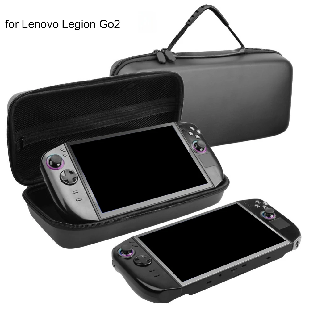 حقيبة حمل ذات غلاف صلب لجهاز Legion Go2 Retro حقيبة تخزين وحدة التحكم في الألعاب للسفر حقيبة يد واقية مقاومة للماء ومضادة للسقوط