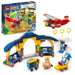 LEGO Sonic the Hedgehog™ 76991 Tails' Workshop and Tornado Plane Building Block Toys for Kids Birthday Gift 376 Pieces