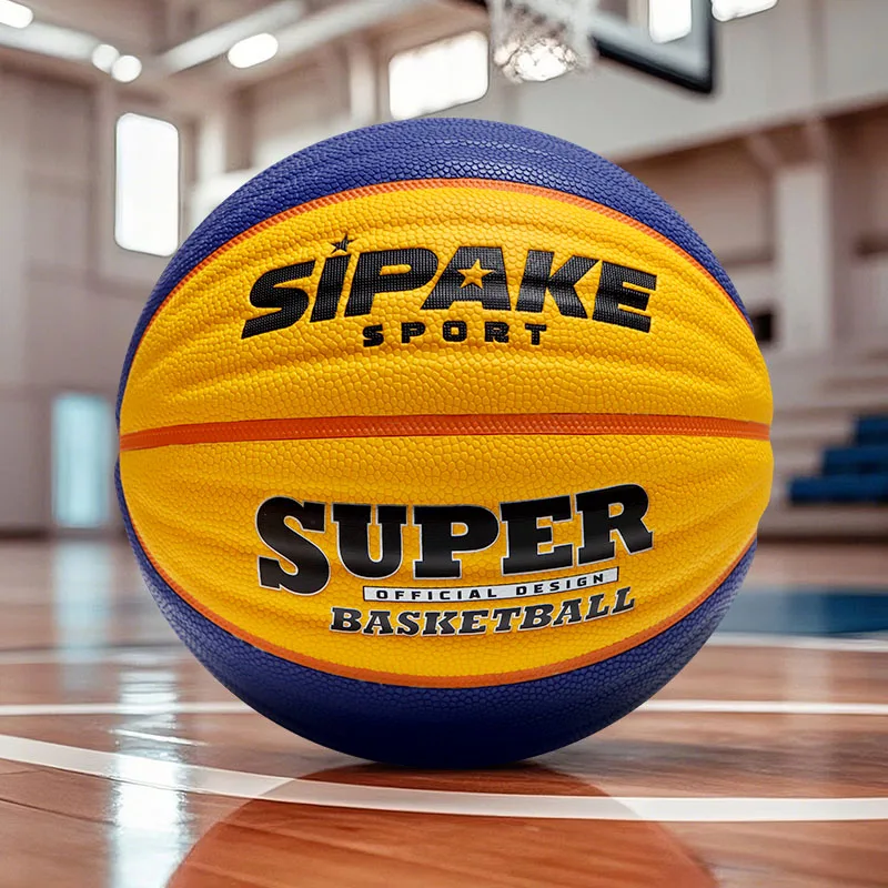 원래 크기 6 실내/실외 PU 가죽 공, 학교 농구, 성인 여성 농구 경쟁 훈련에 적합
