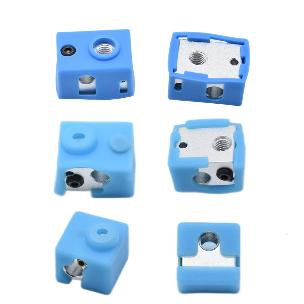 3/5/10pcs Hotend Silicone Socks for E3d V6 V5 Volcano PT100 Ender3 S1 CR10 MK8 CR6 SE 3d Printer Silicone Sleeves for Heat Block view 5