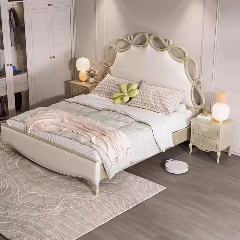 Design Space Saving Bed Bedroom Frame Luxury Modern Storage Simple Sleeping Massage Bed Safe Double Muebles Unique Furniture