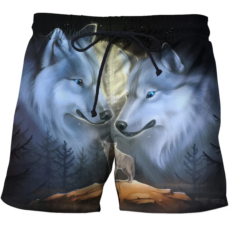 2023 New Summer Lion Graphic 3D Printed Shorts Pants Men Beach Shorts Casusal Fashion Homme Male Swim Trunks Ropa Hombre Shorts