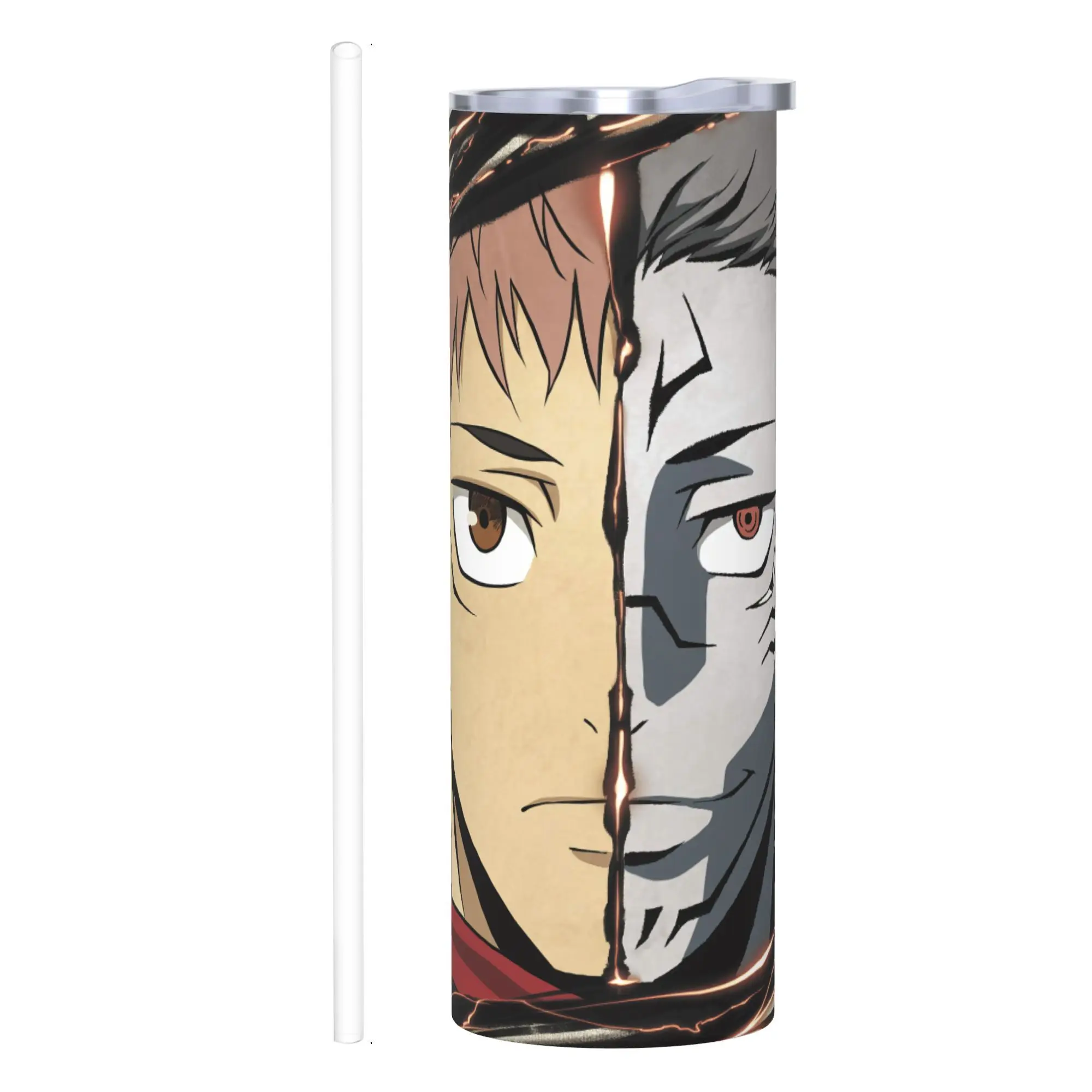 

Stainless 20oz Anime Insulated Cup, Jjk Jujutsu Kaisen Bottle Stainless Double Wall Insulated Bottles with Straw ​ ​
