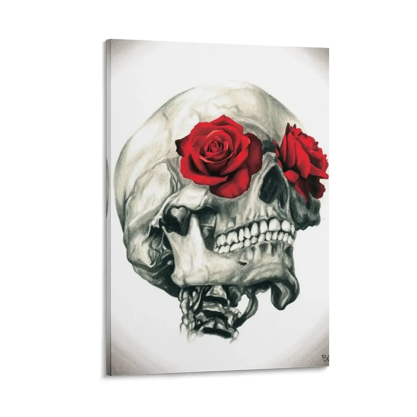 

Rose Eye Skull Canvas Painting anime posters Decoration wall art