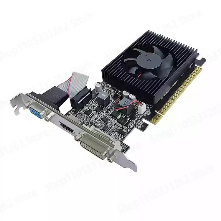GT210 1G independent graphics card office half height small chassis knife card bright machine card DVI + VGA + HDMI interface