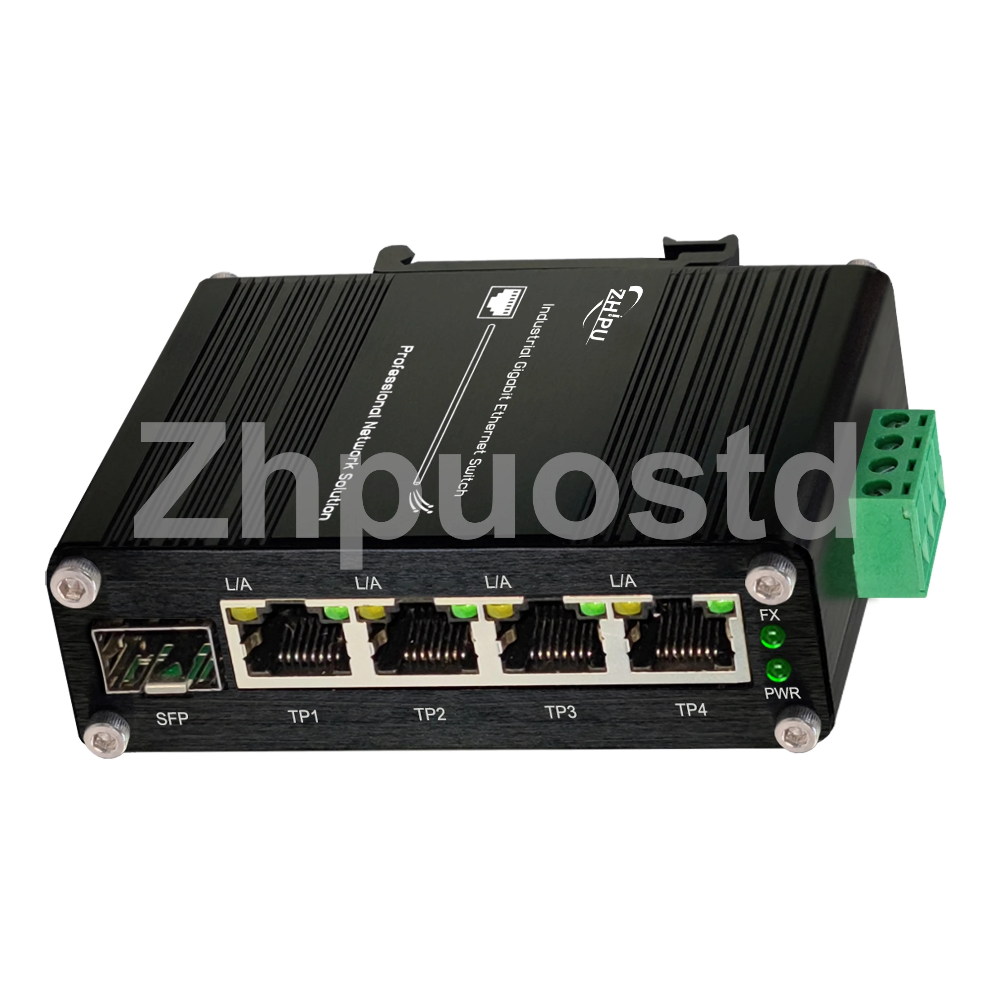 

Mini Industrial Unmanaged 2/3/4 Ports Gigabit Ethernet PoE Switch with 100/1000M Adaptive SFP Slot Din Rail /Wall Mount