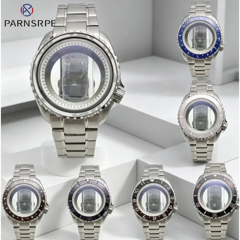 premium-42mm-watch-case-sapphire-glass-ceramic-bezel-stainless-steel-bracelet-screwed-crown-transparent-back-waterproof-watch