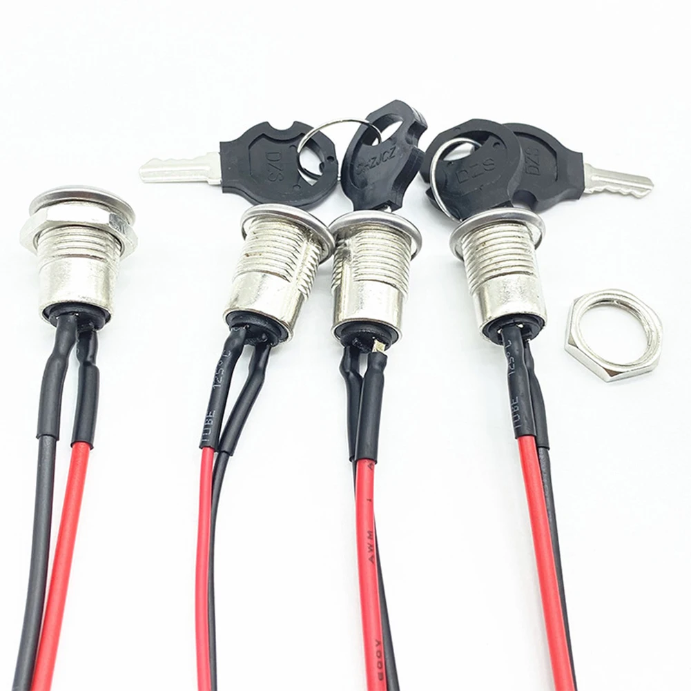 5 Pack Key Switch Metal Key Switch Automotive Applications Complete Key Switch Package Flexible Operation Easy Key Removal