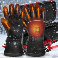 Skiing Electric Heating Gloves HG08 Outdoor Waterproof Warm Touch Screen Li-Poly Battery Riding Hiking Camping Racing Motorbike
