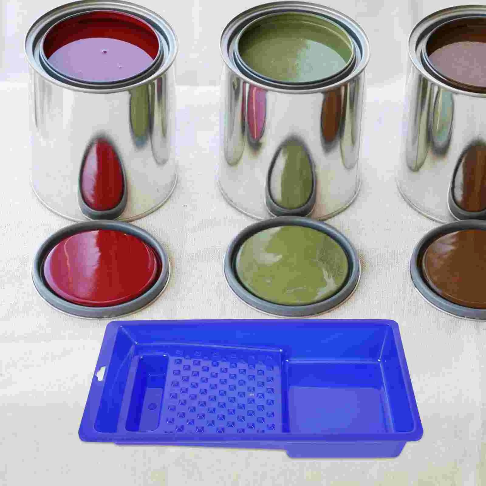 Soportes para bandejas de pintura, bandejas de colores para pintura, almacenamiento de colores, contenedor de pigmento para mezclar, pincel