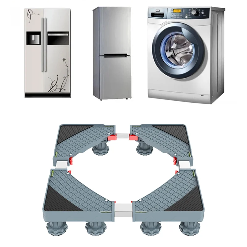 Supporto per lavatrice Supporto base mobile antivibrante regolabile per la sostituzione del bagno portatile della lavatrice